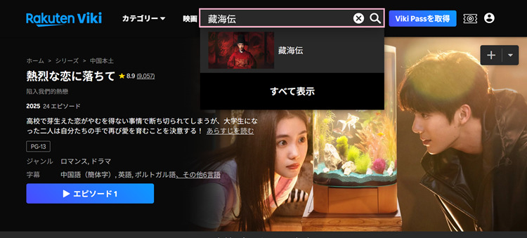 藏海伝を検索
